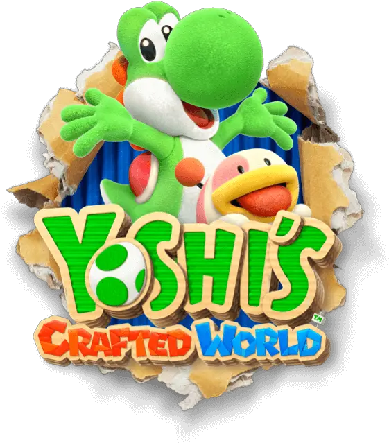 Yoshiu0027s Crafted World For The Nintendo Switch System Crafted World Logo Png Yoshi Png