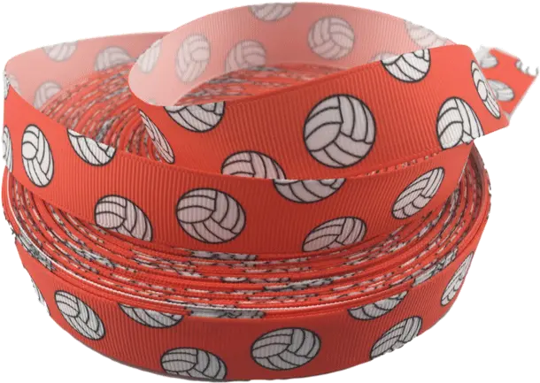 Orange Volleyball Grosgrain Ribbons 78 Decorative Png Transparent Ribbons