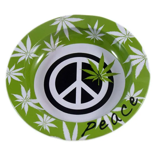 Kulu Metal Ashtray Peace Logo Flower Peace Sign Decal Png Peace Logo