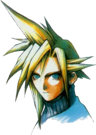 Download Cloud Strife Portrait Ffvii Cloud Strife Emo Cloud Strife Nomura Art Png Cloud Strife Png png