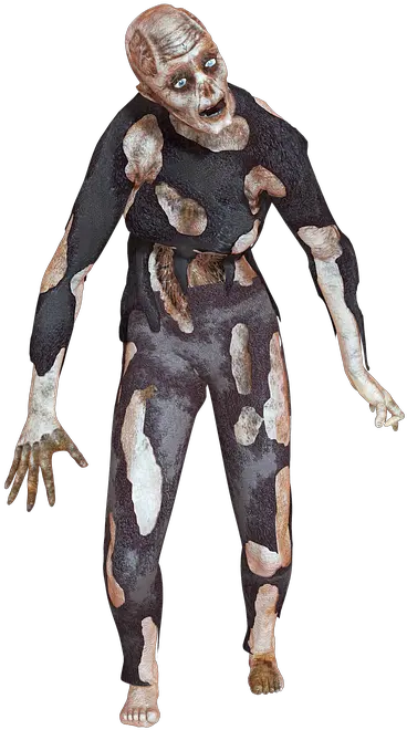 Zombie Man Horror Zombie 3d Character Png Horror Png