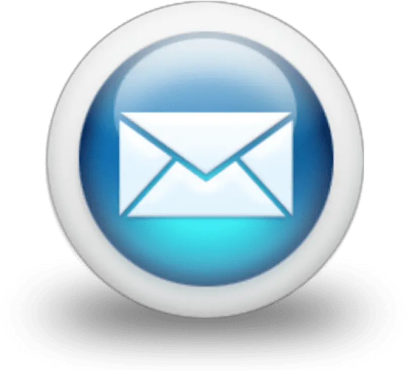 D Glossy Blue Orb Icon Business Envelope Free Images Lots Of Emails Png Envelope Icon Png