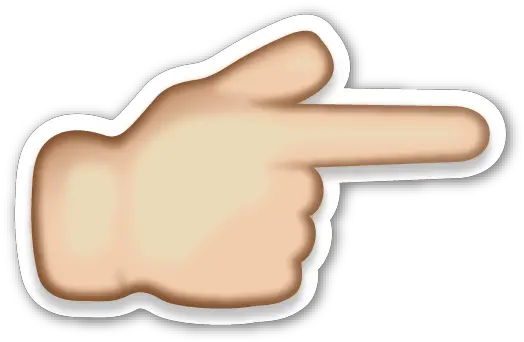 Finger Emoji Png 8 Image Emoji Hand Pointing Right Finger Emoji Png