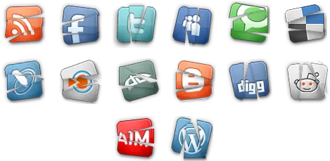 Social Media Icons Icon Set Technology Applications Png Social Icon Set