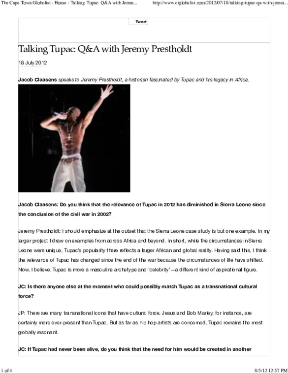 Talking Tupac Qu0026a With Jeremy Prestholdt Crucifix Png Tupac Transparent
