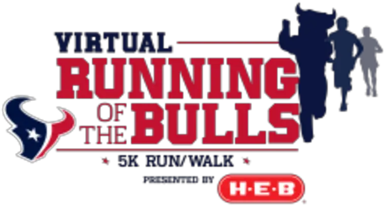 Virtual Running Of The Bulls 5k Presented By H Eb Houston Houston Texans Png Bulls Logo Png