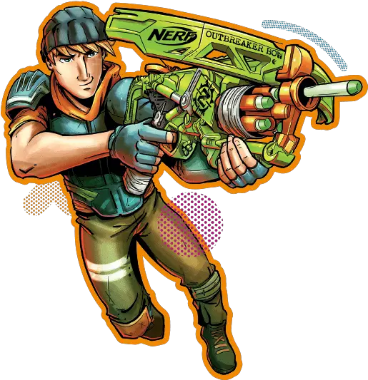 News Cartoon Character With Nerf Guns Full Size Png Firearms Nerf Png
