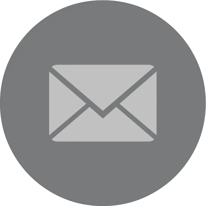 Flat Circle White Mail Logo Png Email Icon Black Circle