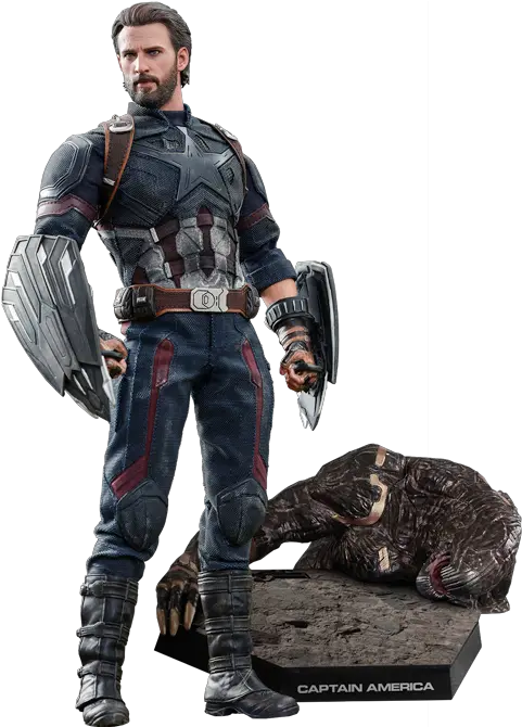 Marvel Captain America Movie Promo Edition Sixth Scale Figur Captain America Infinity War Figure Png Infinity War Logo Png