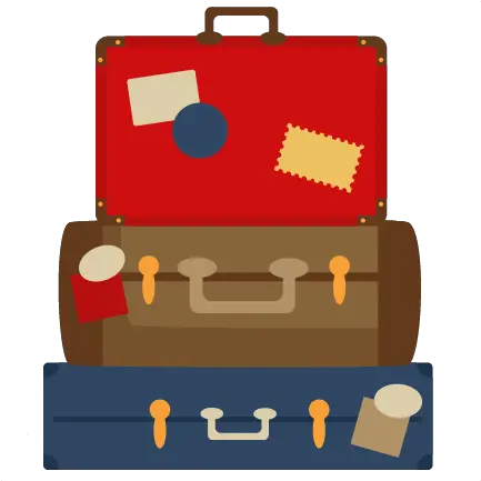 Stacked Luggage Png Transparent Suitcases Svg Travel Clipart Png