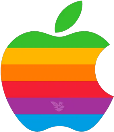 How To Get Apple Retro Logo Sticker Transparent Old Apple Logo Png Retro Logo