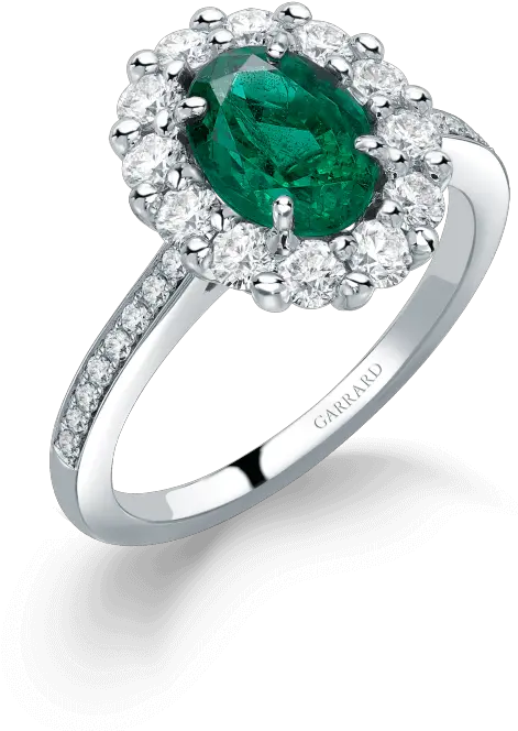 1735 Emerald Ring In Platinum With Diamonds Garrard Png Icon