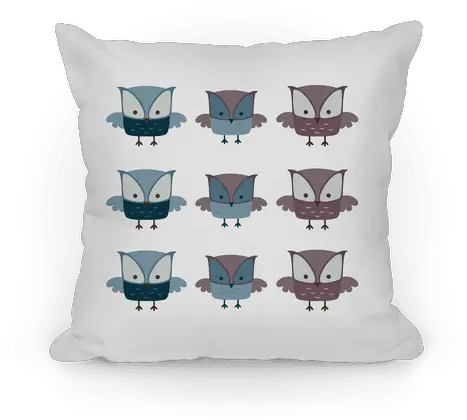 Cute Owls Pillows Lookhuman Decorative Png Cute Owl Png