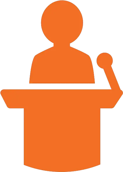 Download Icon Of A Speaker Podium Full Size Clip Art Png Podium Icon Png