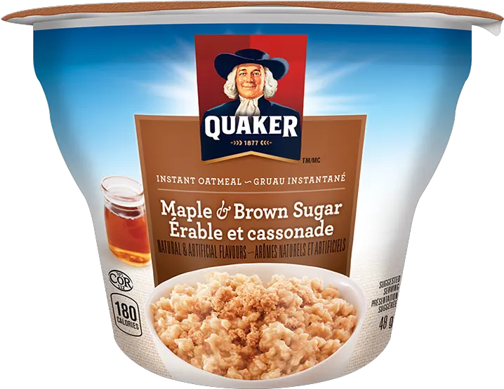 Quaker Oat 1 Instant Oatmeal Transparent Png Oatmeal Png