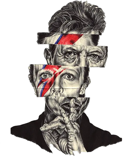 David Bowie Fleece Blanket Mark Powell Easy Art Png David Bowie Style Icon