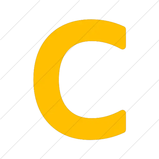 Simple Yellow Alphanumerics Lowercase Yellow Lowercase Letter C Png Letter C Icon