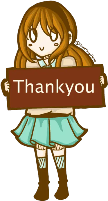 Thankyou Girl By Animemangamana Thank You Girl Png Playback Thank You Transparent Png