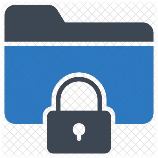 Free Lock Folder Icon Of Glyph Style Available In Svg Png Secure Folder Black Icon Folder With Lock Icon