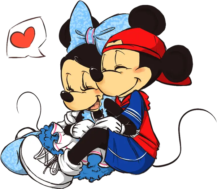 Download Hd Baby Pluto Png Cool Mickey And Minnie Amor Dibujos De Mickey Y Minnie Minnie Png