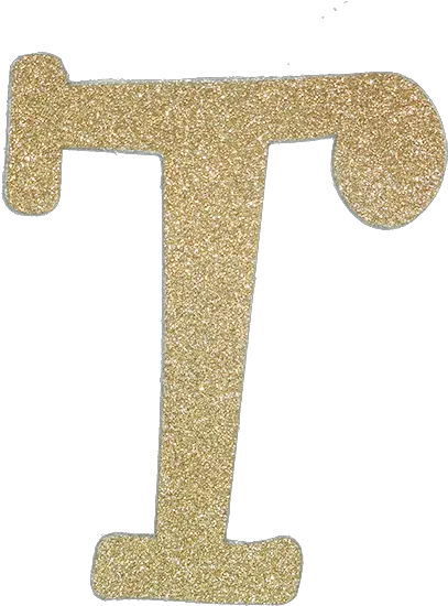 Gold Glitter Letter T Png Image Gold Glitter Letter T Letter T Png