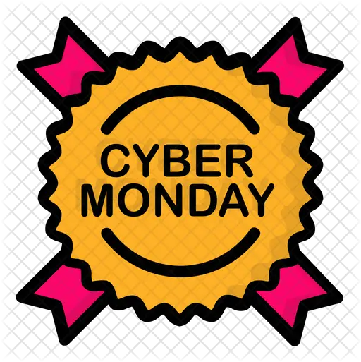 Cyber Monday Icon Of Colored Outline Zig Zag Circle Png Cyber Monday Png