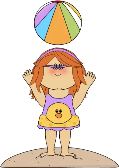 Girl With Beach Ball Clipart Girl With Beach Ball Clipart Png Beach Ball Clipart Png