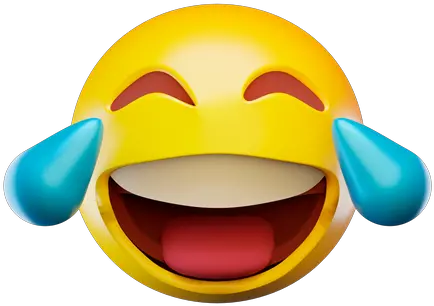 Premium Laughing Emoji 3d Illustration Download In Png Obj Happy Laughing Emoji Icon