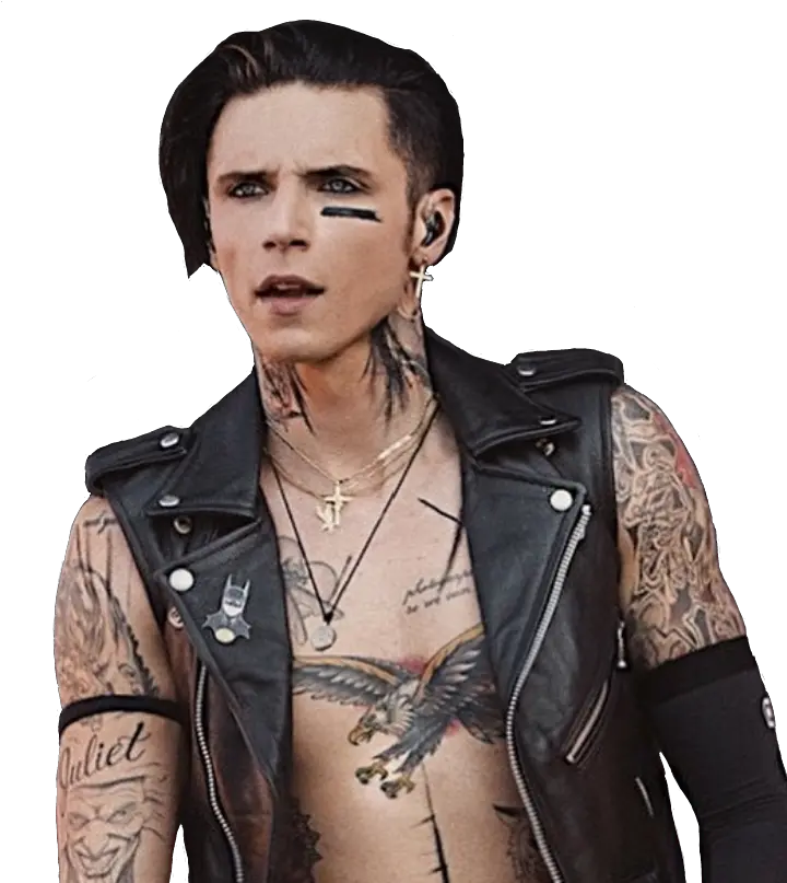 Download Andy Andybiersack Andysixx Leather Jacket Png Andy Biersack Png
