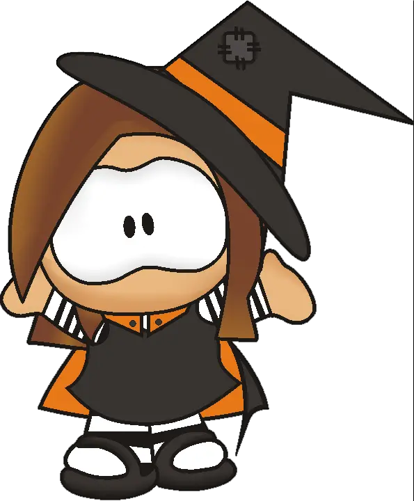 Girls Halloween Hauted Pampkins Scary Png 3941 Cartoon Halloween Girls Scary Png