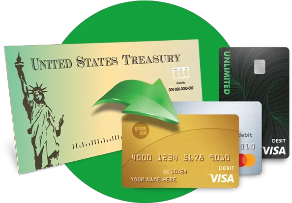 Stimulus Check U0026 Deposit Information Green Dot Credit Card Png Check Payment Icon