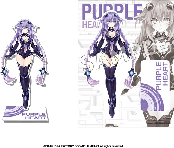 Goddess Acrylic Standee Purple Heart Fictional Character Png Purple Heart Transparent