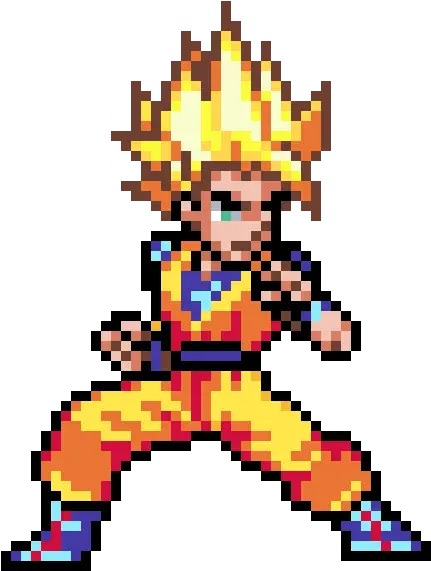 Goku Ssj Pixel Art Goku Png Goku Transparent Background