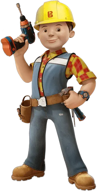 Bob The Builder Holding Tool Png Image Bob The Builder With Drill Bob The Builder Png
