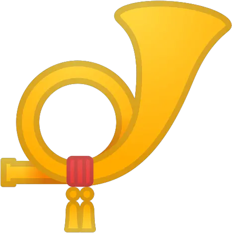Postal Horn Emoji Meaning With Pictures From A To Z Postal Horn Png Bell Emoji Png