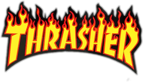 Skateboard Stickers Aesthetic Thrasher Logo Png Thrasher Logo Wallpaper