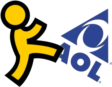 Aol Running Man Logo Logodix Aol American Online Png Running Man Logo