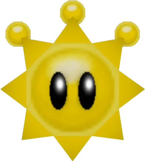 Custom Edited Mario Customs Shine Sprite N64 Style Emoticon Png Sprite Logo Png