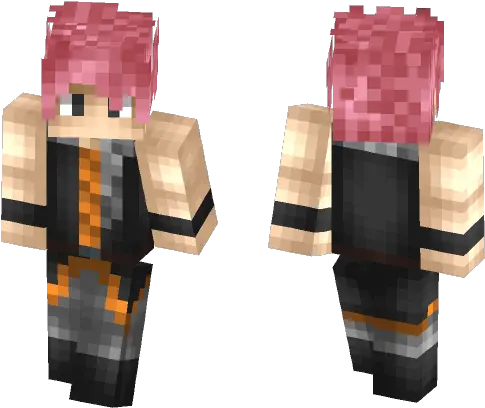 Download Natsu Dragneel Fairy Tail Minecraft Skin For Free Skin Minecraft Bleach Hollow Png Natsu Dragneel Png