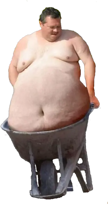 Download Png Fat Man Transparent Fat Man Wheelbarrow Fat Guy Png
