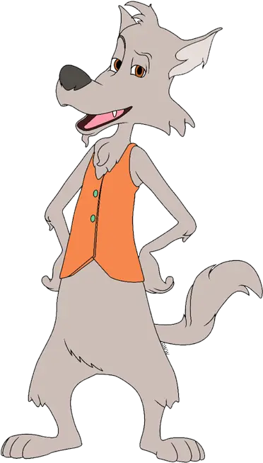 Big Bad Wolf Clipart Fictional Character Png Wolf Cartoon Png