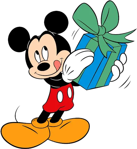 Birthday Present Clipart Free Download Mickey Mouse With Presents Png Present Clipart Png
