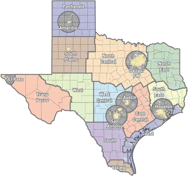 Texas Communities Map Png Image Texas Communities Map Texas Map Png