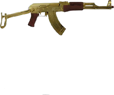 Hibby Wes Predom Ak 47 Gold Gold Ak47 No Background Png Ak 47 Png