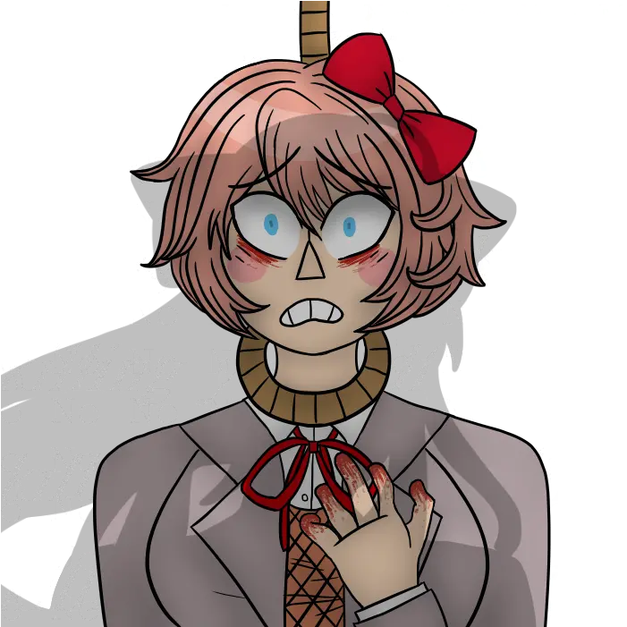 Sayori Hanging Png Cartoon Sayori Png