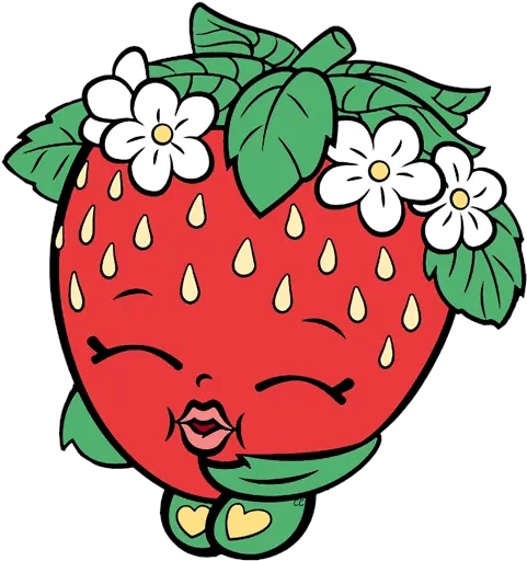 Shopkins Clip Art Strawberry Kiss Shopkins Clipart Png Shopkins Png Images