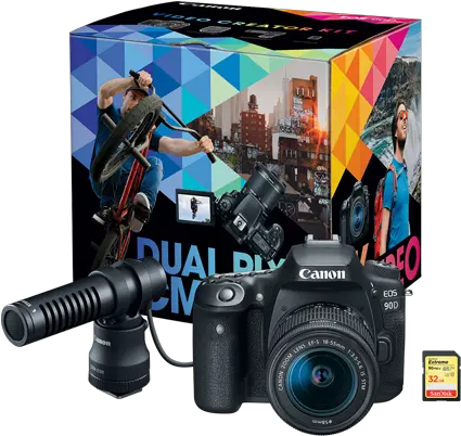 Eos 90d Video Creator Kit Canon 90d Video Creator Kit Png Camera Glare Png