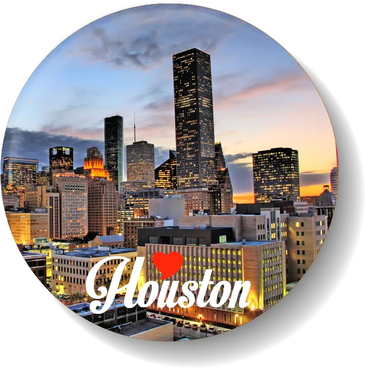 Love Houston I With United States Series Pin Badge Big City In Houston Png Houston Skyline Png