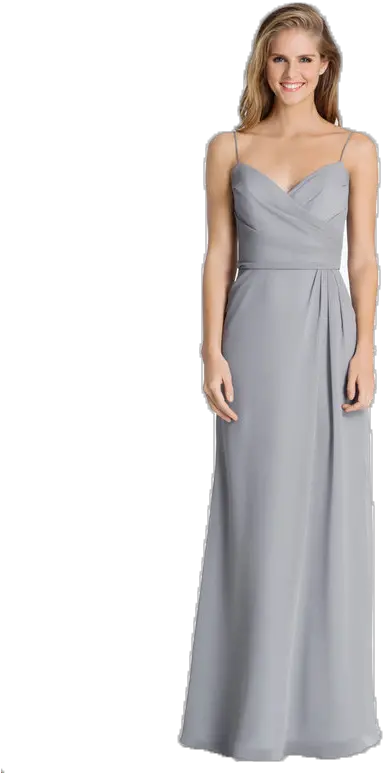 Light Gray Spaghetti Strap Bridesmaid Dress Png Paige Png