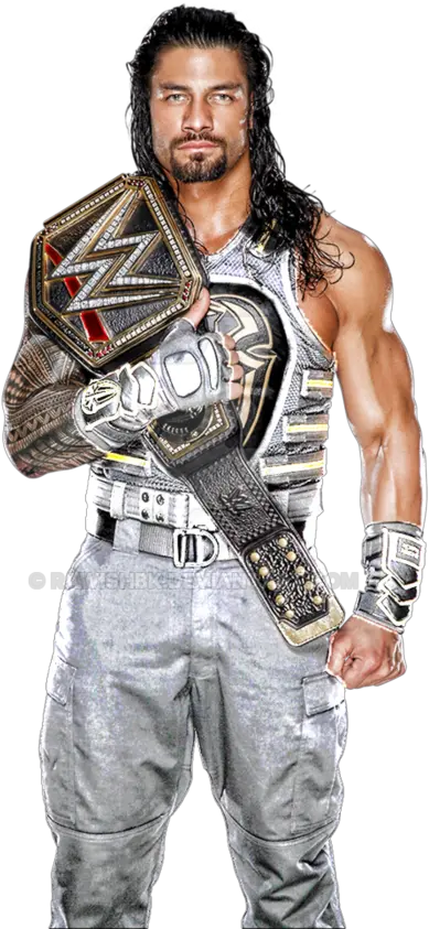 Roman Reigns White Vest Transparent Png Roman Reigns Attire Vest Png